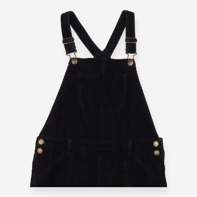 Black Corduroy Dungarees 