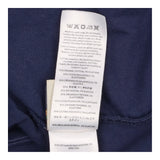 Maternity Leggings Navy Organic Cotton Roll-Top Wa