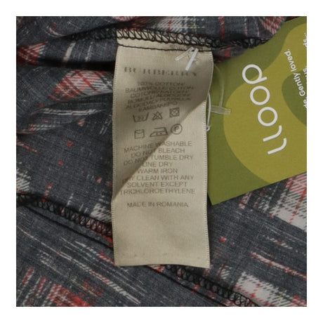 Shirt red and black tartan - vintage Burberry Brit