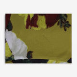 Dress ochre with floral design