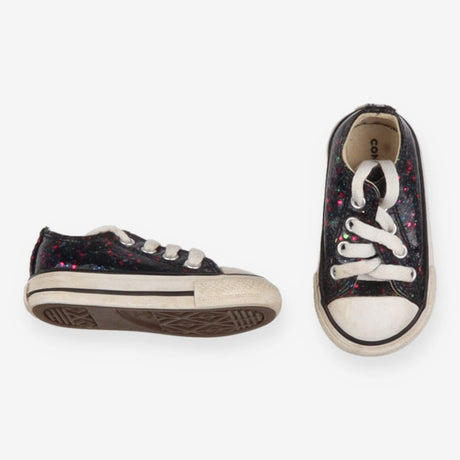 Black sparkle converse
