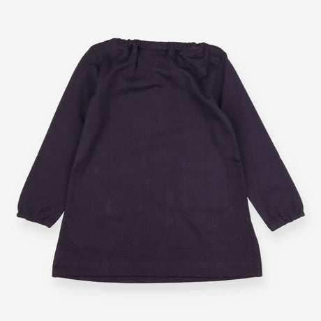 Naty Dress Long Sleeved Navy ABC Applique on Pocke