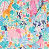 Swim Hat Pink Zoo Animals
