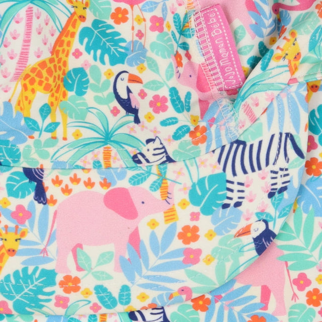 Swim Hat Pink Zoo Animals