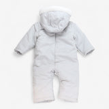 Grey Fleece Lined Footless Pramsuit 