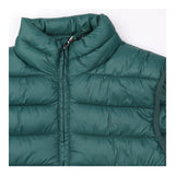 Padded Gilet Bottle Green Lightweight Zip Front