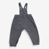 Dungarees Jersey Grey with Brown Buttons