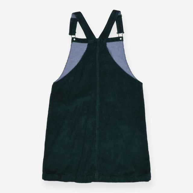 Pinafore Cord Forrest Green