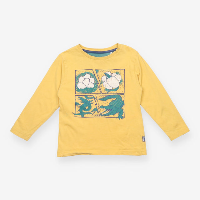 Tee Yellow Crack Crocodile