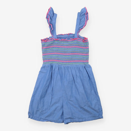Playsuit chambray neon smocked