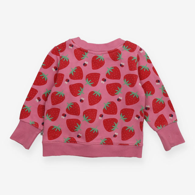 Sweatshirt pink strawberry and ladybird