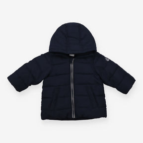 Navy puffer coat