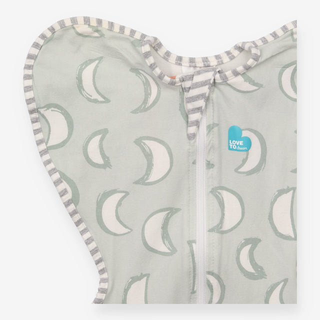 Green Half Moons Swaddle Sleeping Bag