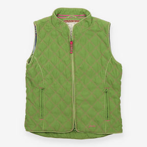 Green Gilet with Tartan Lining