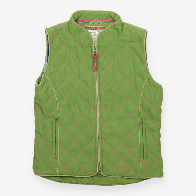 Green Gilet with Tartan Lining