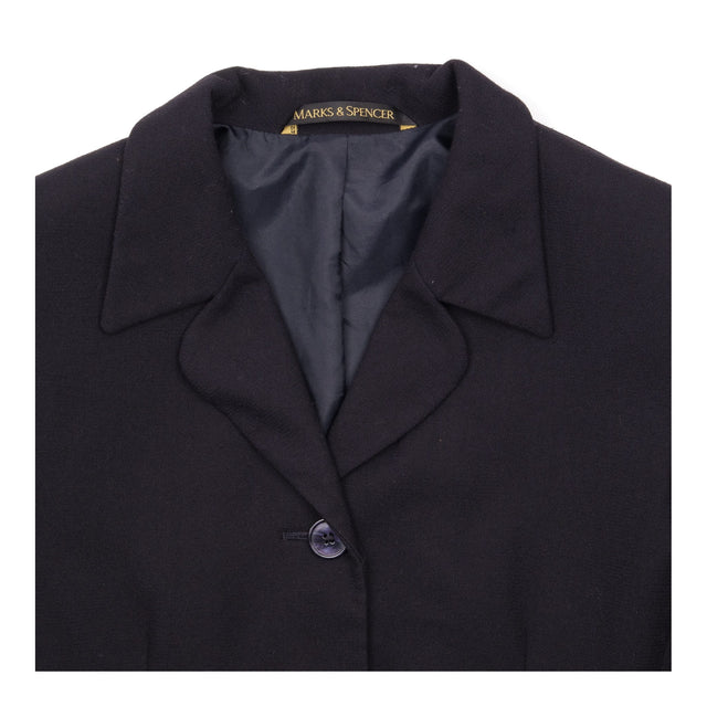 Vintage Dark Navy Tailored Single Breasted Smart B