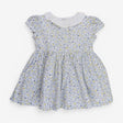 Dress Yellow & Blue Ditsy Collared 