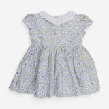 Dress Yellow & Blue Ditsy Collared 