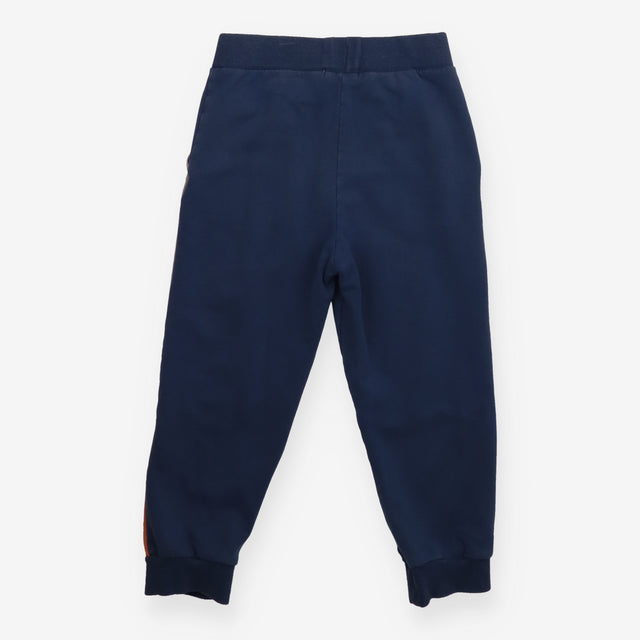 Joggers Jersey Blue With Grey Side Stripe