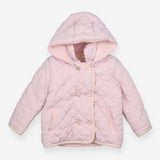 Pink Quilted Hooded Coat - Neck & Neck