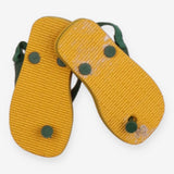 Havaianas flip flop green yellow sole
