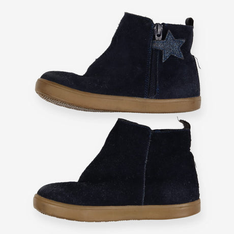 Navy Boots with Velcro Star