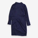 Shirt dress blue cotton