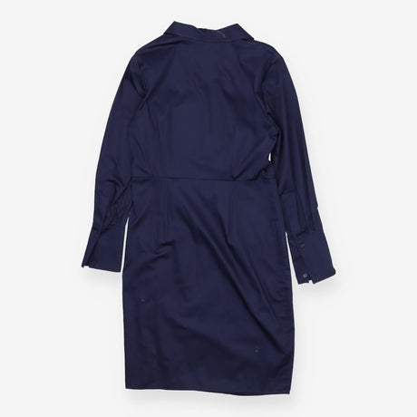 Shirt dress blue cotton