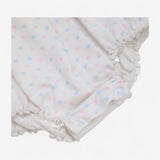 Shortie Romper White Blue & Pink Spots