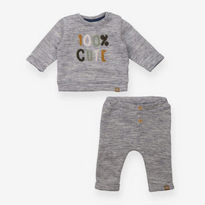 Tracksuit blue marl 100% Cute 2pc