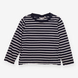 Navy and White Striped Long Sleeve 