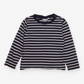 Navy and White Striped Long Sleeve 