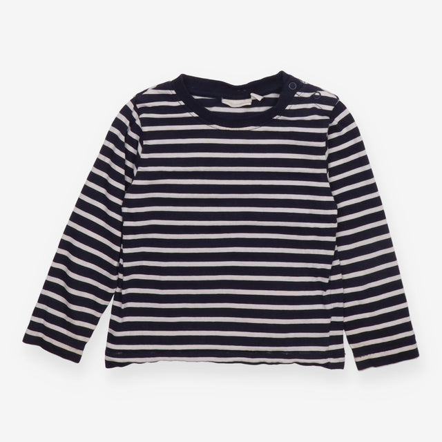 Navy and White Striped Long Sleeve 