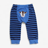 Lightweight joggers blue stripe cow bottom