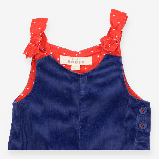 Blue Cord Robin Dungarees