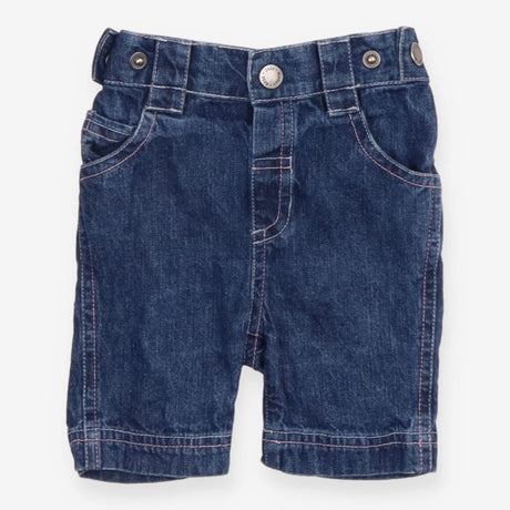Denim Short Blue with Poppers on Side