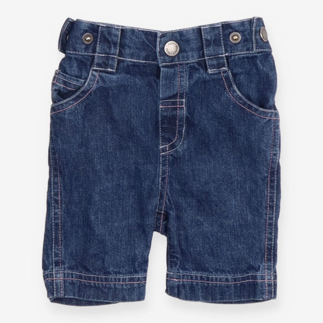 Denim Short Blue with Poppers on Side