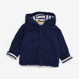 Navy coat stripe lining