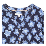 Dress Navy Blue Floral Cotton Jersey Long Sleeve