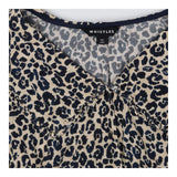 Whistles Cheetah Print Collar Shirt Blouse Leopard