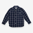 Shirt Navy and Grey Check with Rhino