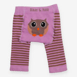Leggings Knit Purple Stripe Betty Owl