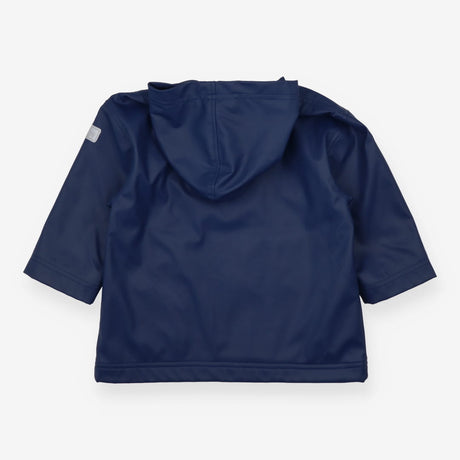 Navy Raincoat Yellow Striped Lining 