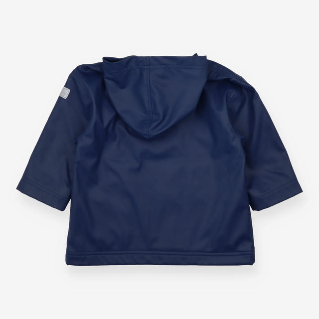 Navy Raincoat Yellow Striped Lining 