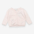 Pink knit cardigan with bunny tail