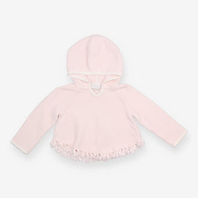 Poncho pink tassels