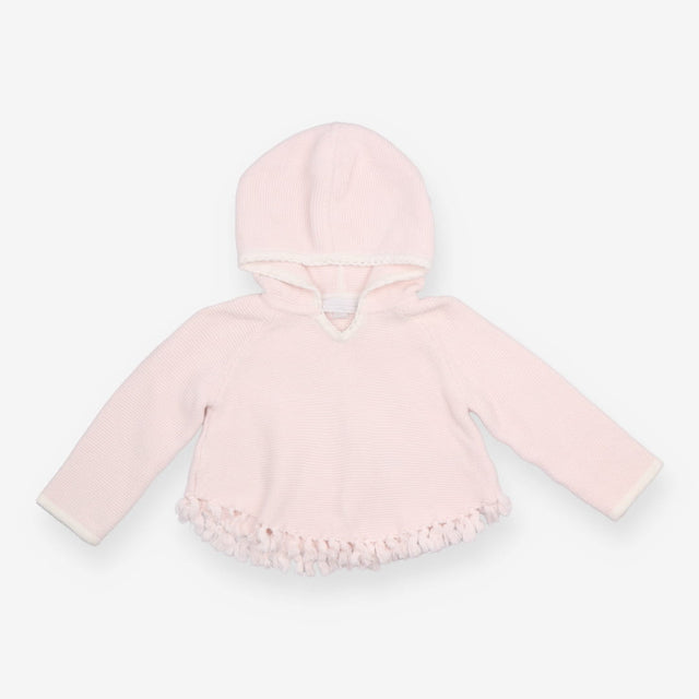Poncho pink tassels