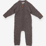 All in one knitted grey zip