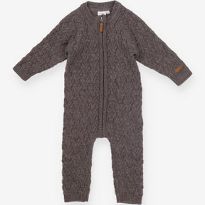 All in one knitted grey zip