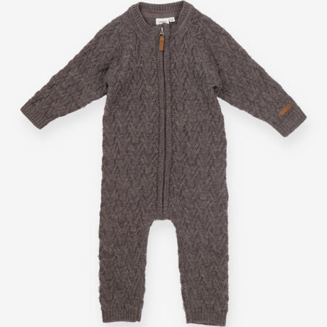 All in one knitted grey zip